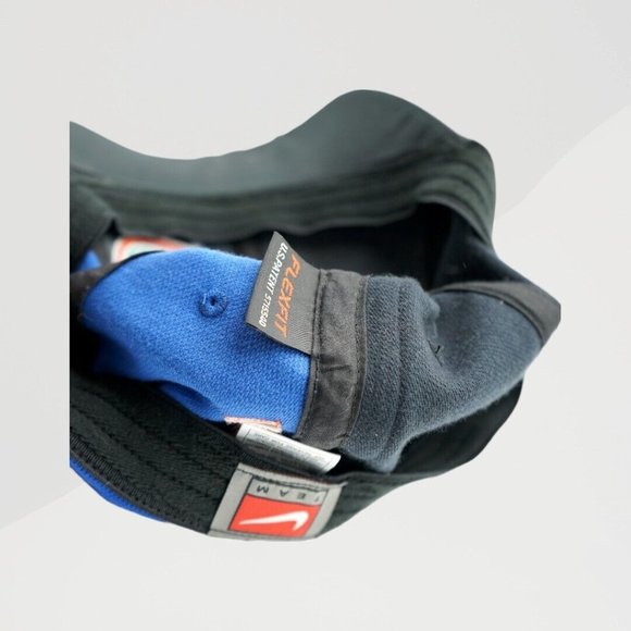 Nike Team Florida Gators Adult FlexFit Baseball Cap Stretch Blue Black Logo Hat - Picture 6 of 6